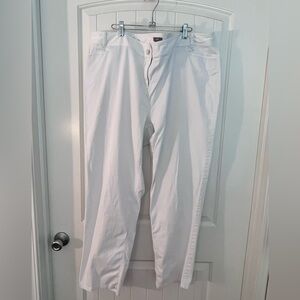 J.Jill White Chinos Relaxed Fit Cotton Size 24